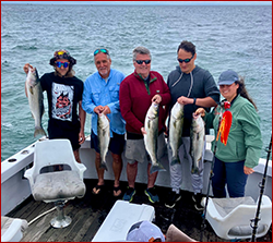 A good day of fishing on Cape Cod Bay